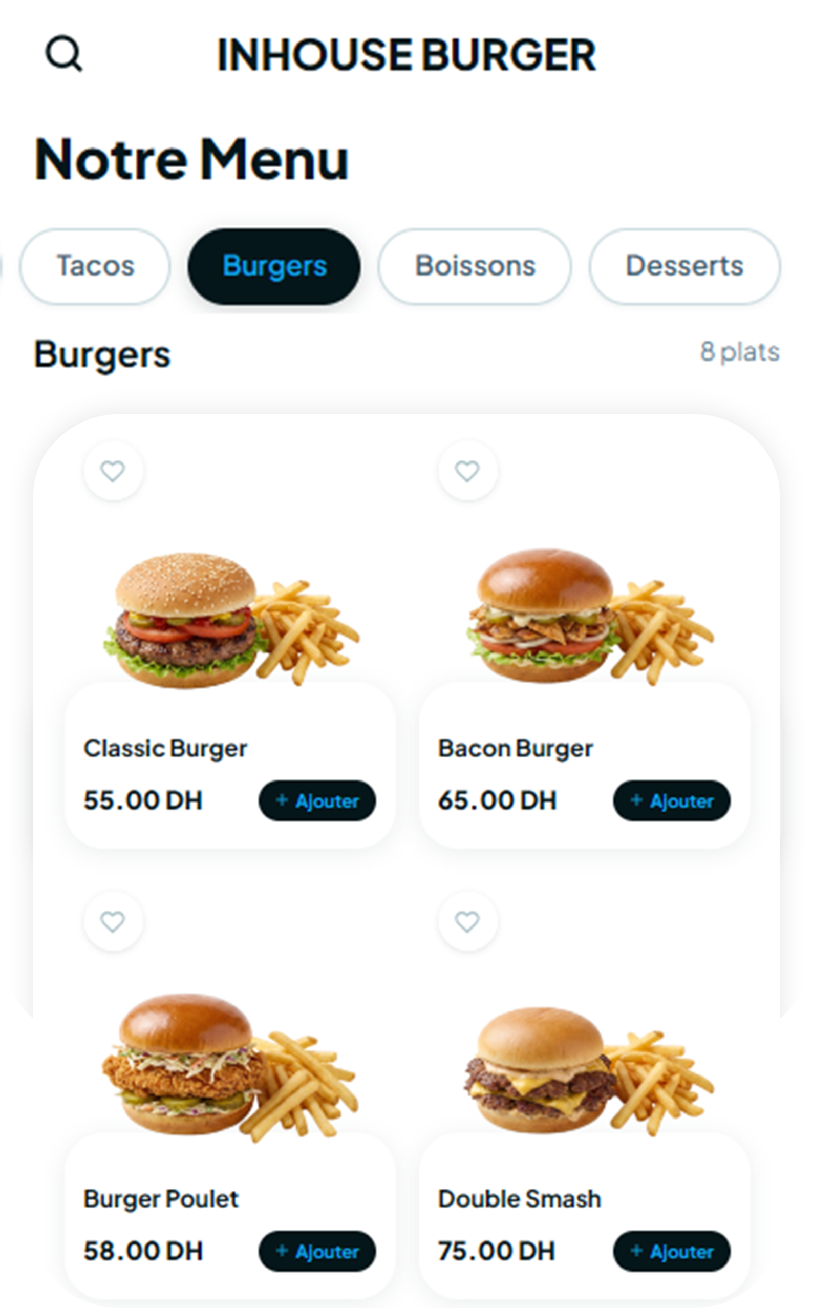 Menu digital Digitach