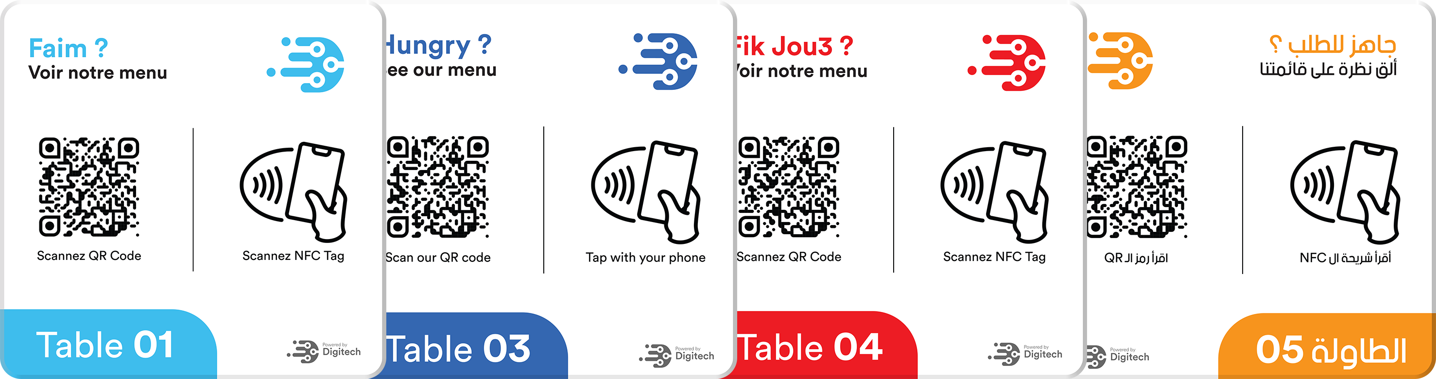 Cartes NFC personnalisées